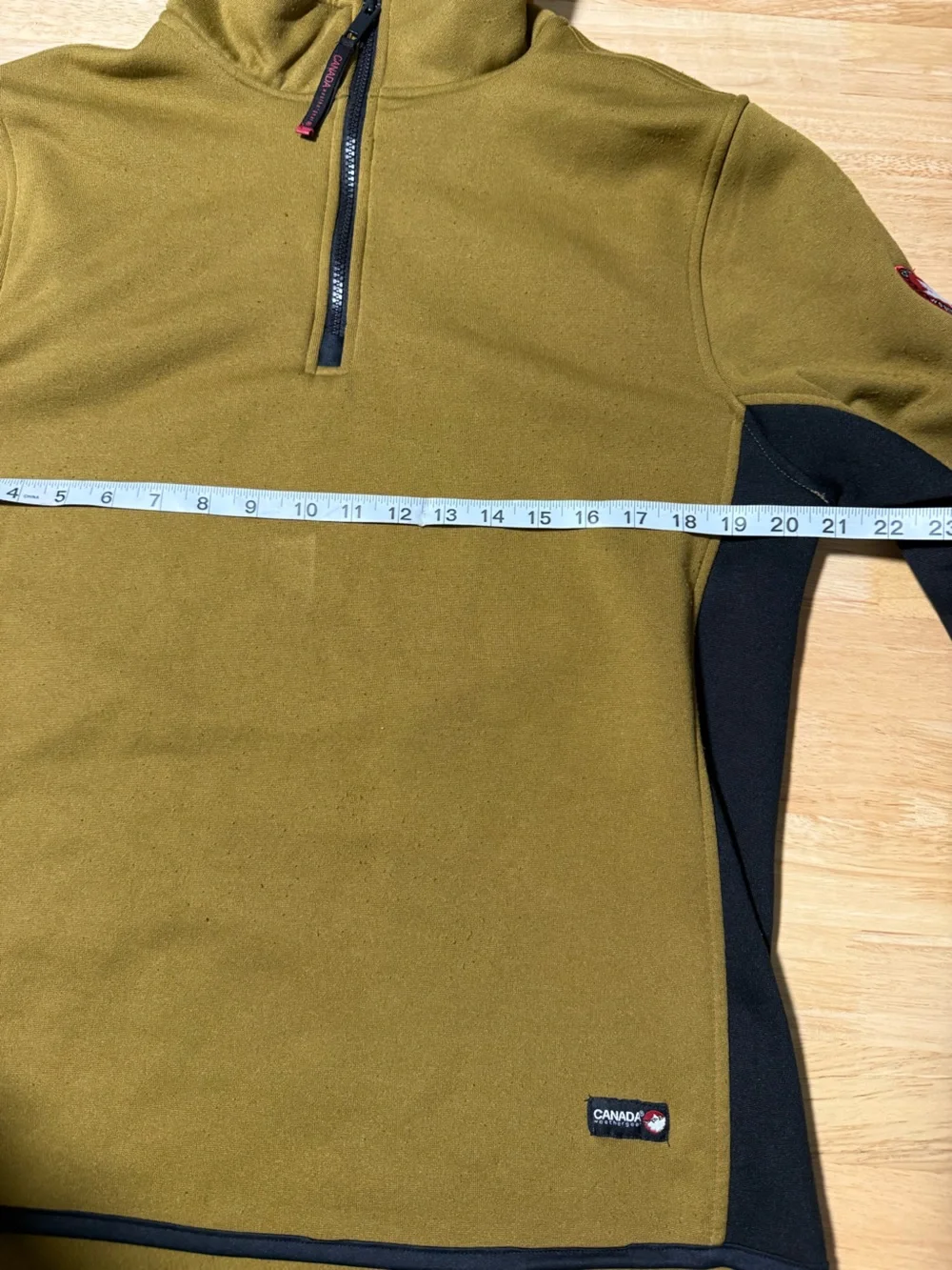 Canada Weather Gear Men’s Olive Green Black Quarter Zip